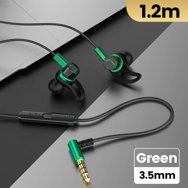 3.5mm/Type-C 90 Degree Elbow Plug Headphones