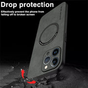 Magsafe Luxury Leather Shockproof Phone Cases