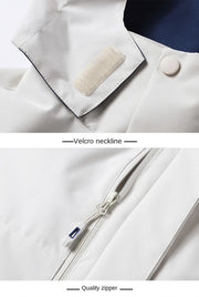 Men Outdoor Hiking Camp Waterproof Windproof Outerwear Spring Fall Lightweight Tops Fashion Casual Daily Coat Hooded Rain Jacket