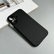 New Luxury Full Black Silicone Matte Phone Case
