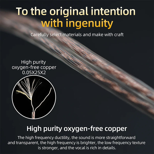 High-Purity Copper Cube Mixed Upgrade Earphone