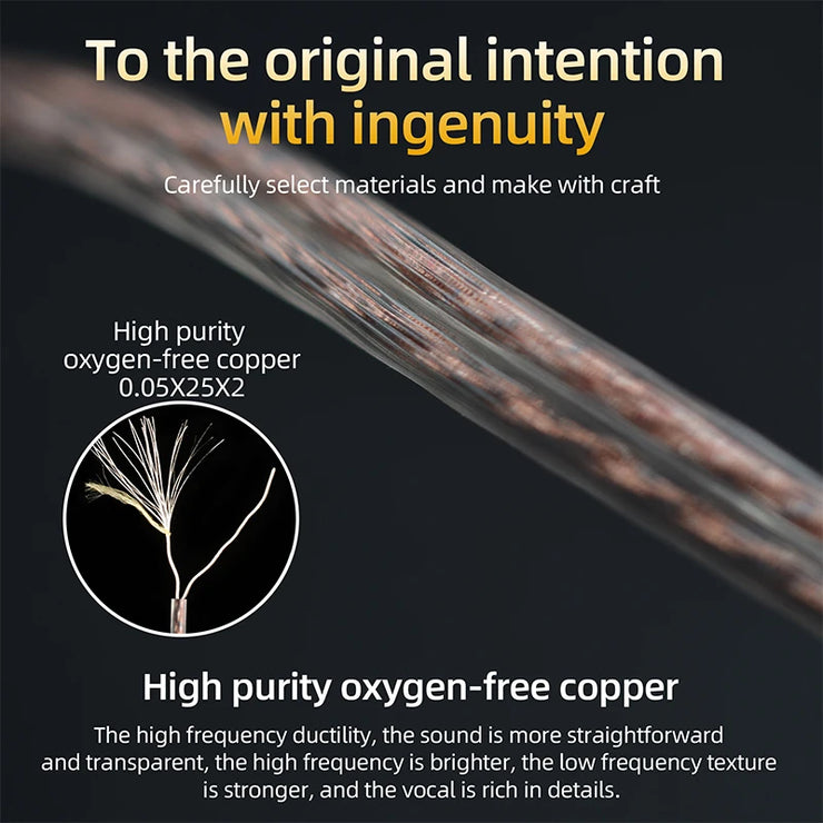 High-Purity Copper Cube Mixed Upgrade Earphone