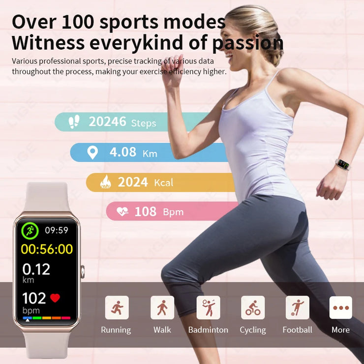 New Waterproof Sports Fitness Tracker Smartwatch