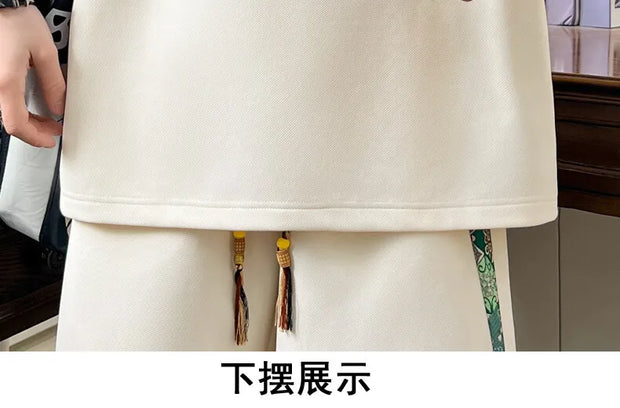Summer Men's  Sets Mens Trend Casual Tracksuit Print Short Sleeve T-shirt+shorts Two Pieces Suit Mens Sportswear set