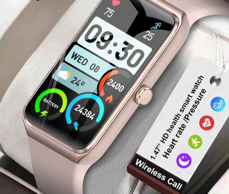 LIGE New 1.47'' HD Smart Watch