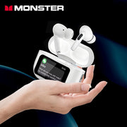 MONSTER Touch Screen Bluetooth Headphones TWS Bluetooth5.3 Earbuds ANC Noise Reduction Eardphones Dual Connection Sports headset
