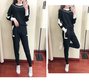 Winter Women Knitted 2 Pieces Set Muslim Casual Thicken Pullover Sweater +Knitted Pant 2PCS Suits Outfit Sport Warm Set 2024