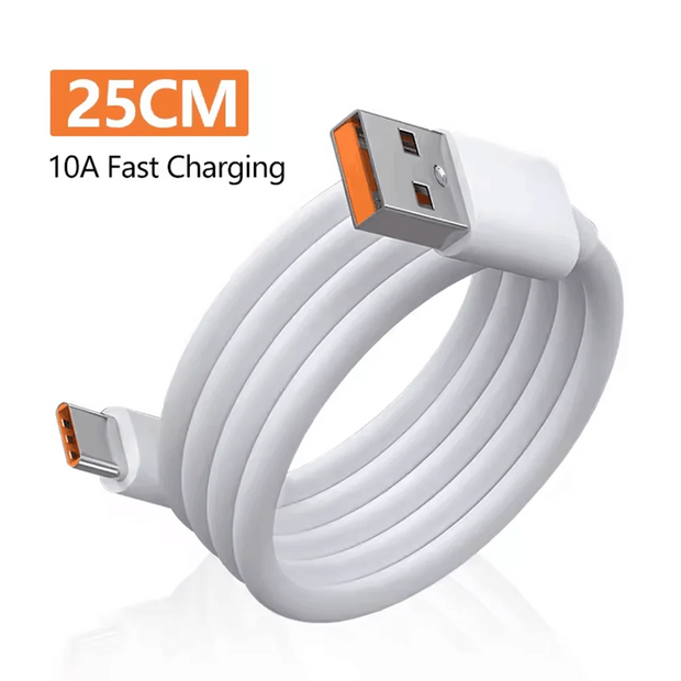 10A 120W USB Type C Cable Fast Charging