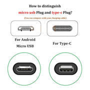 5V 2A EU US Type-C Micro USB Cable