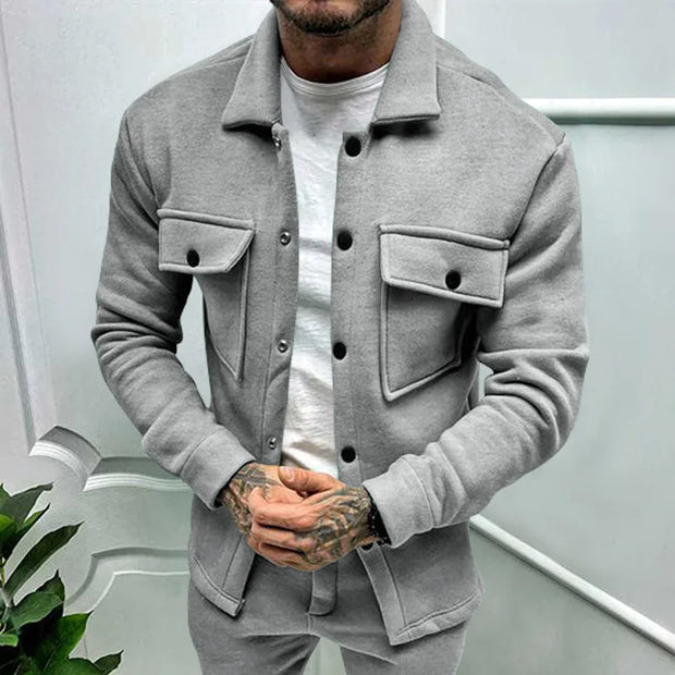 Fashionable Hot Selling Autumn and Winter Trendy Outerwear for Men Slim Fit Warm Collar Jacket for Men Casual Jacket for Men