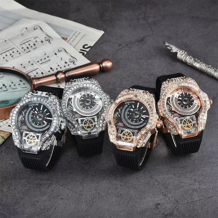 2025 New, Quartz Watch, Square Watch Fashion Business Large Dial Men's Watch
