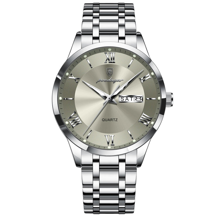 Men Waterproof Luminous Week Date Sports Wristwatch