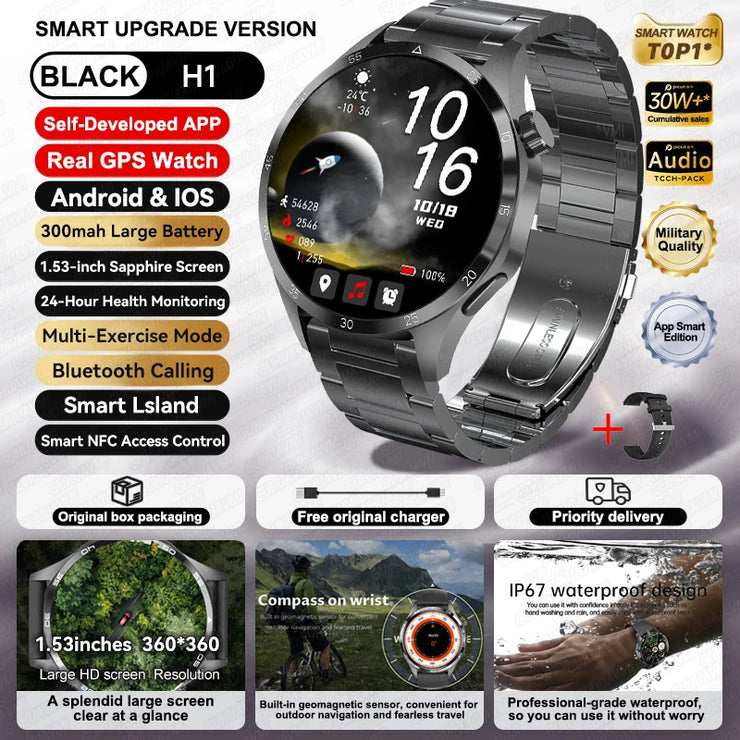 New Waterproof Bluetooth Call NFC Smartwatch