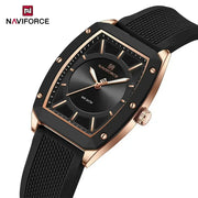 NAVIFORCE NF5049 New Women Watch  Fashion Elegant for Ladies Sports Waterproof Silica Strap Quartz Clock