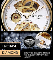 Fashion Hollow Business Tourbillon Automatic Mechanical Watch for Men