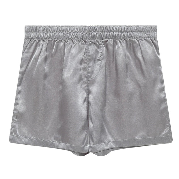 Men's Sleep Bottoms Sexy Pajamas Shorts Soft Silky Loose Boxers Shorts Underwear Men Home Lounge Arrow Panties Men Sleepwear