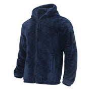 2025 Men's Casual Double-sided Plush Warm Jacket Autumn Winter Thick Wool Coats Solid Hooded Fleece Hoodies Loose Men Clothing