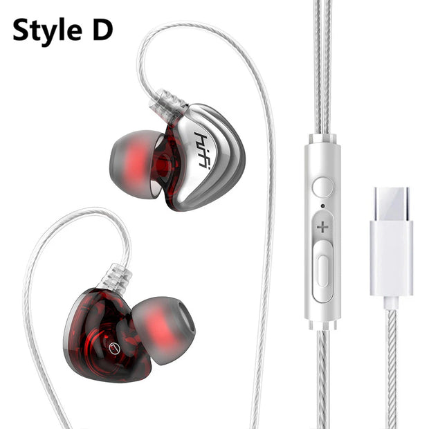 New Wired Headset USB C Gamer Headphones