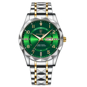 Men Quartz Waterproof Date Week Luminous Wristwatch