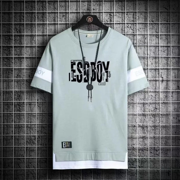 Summer Men's Three Piece Set, Casual Men's New Casual Sports Set Graphic T Shirts