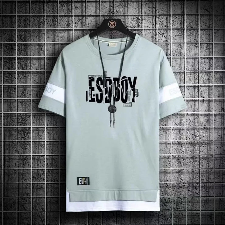 Summer Men's Three Piece Set, Casual Men's New Casual Sports Set Graphic T Shirts