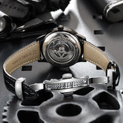 Hollow Tourbillon Automatic Watch for Men Simple Style Luminous Dial Waterproof Mechanical Mens Watches Luxury Reloj Hombre New