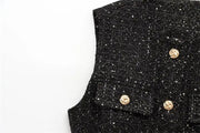 Spring Vest Jackets Women's 2025 New Jacket Coat Fashion Slim Belt O-neck Street Joker Youth Coat Vest