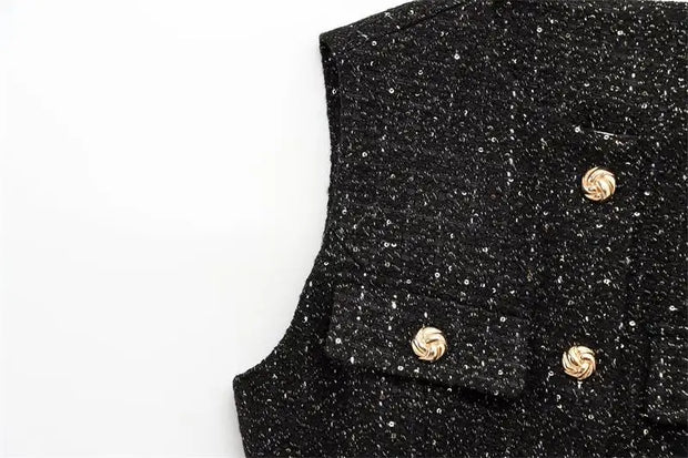 Spring Vest Jackets Women's 2025 New Jacket Coat Fashion Slim Belt O-neck Street Joker Youth Coat Vest