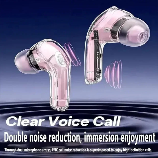 Real TWS Earphone Wireless Earbuds ENC Noise Reduction Game Bluetooth Headphone 3D Sound Field and Bass Bluetooth 5.3 Headset