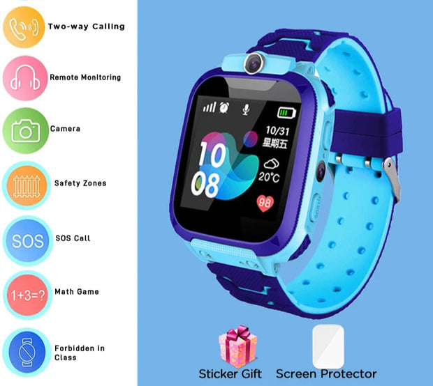 ﻿ 4G Sim Card 2G Internet Kids Smart Watch
