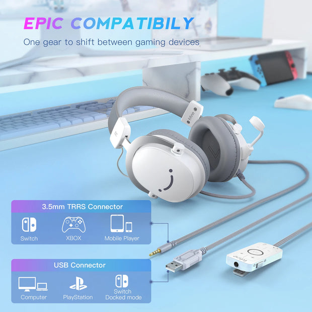 FIFINE USB Gaming Headset