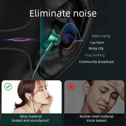HiFi Bass Stereo Volume Control Mic 3.5mm Wired Earbuds