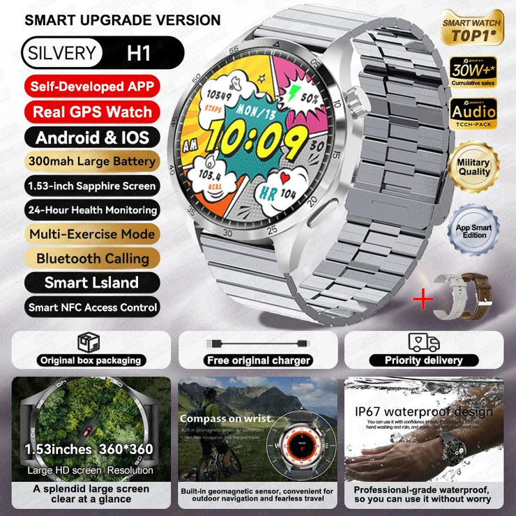 New Waterproof Bluetooth Call NFC Smartwatch