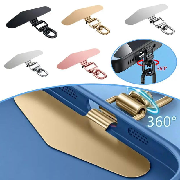 Upgrated 360 Rotatable Steel Phone Tether