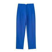 TRAFZA Women Elegant Solid Pencil Pants High Waist Pant For Women Casual Streetwear Woman Trousers Office Wear Chic Pant