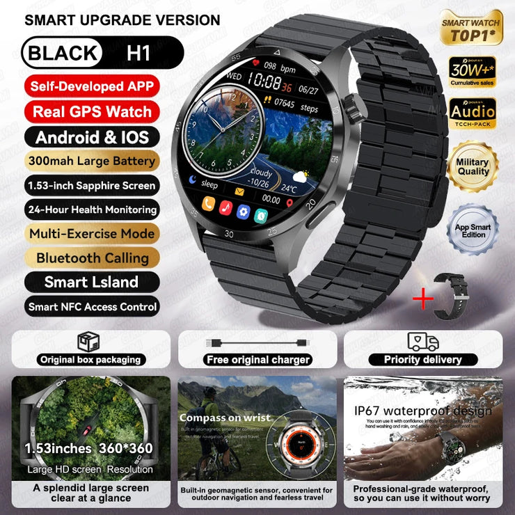New Waterproof Bluetooth Call NFC Smartwatch