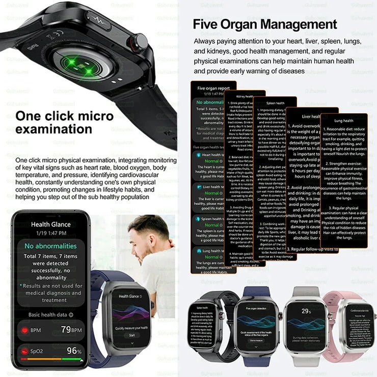 2025 New Uric Acid Blood Fat Smart Watch