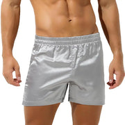 Men's Sleep Bottoms Sexy Pajamas Shorts Soft Silky Loose Boxers Shorts Underwear Men Home Lounge Arrow Panties Men Sleepwear