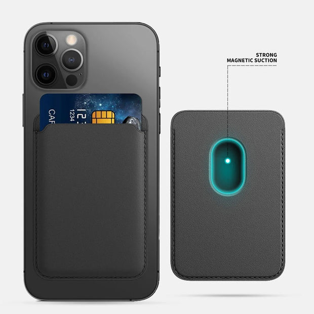 New Magnetic Leather Wallet Case