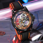 Men's Casual Mechanical Watch Automatic Luxury Brand New Sport Watches Man Hollow Out Fashion Waterproof Business Luminous Clock