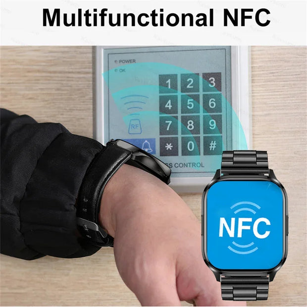 Women AMOLED Screen Bluetooth Call  NFC Sport Watch