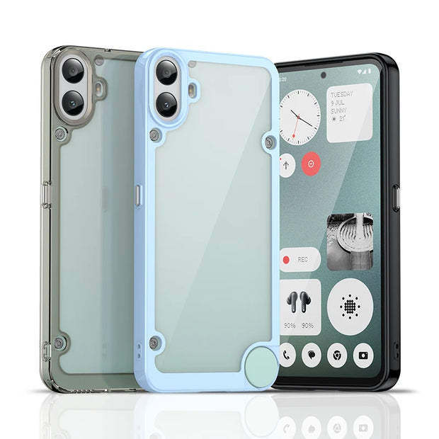 New Translucent Soft Frame Clear Case