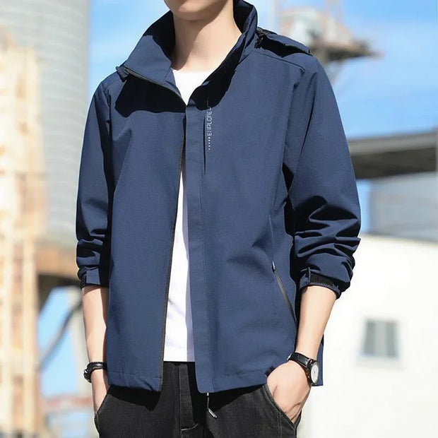 Men Outdoor Windproof Waterproof Spring Autumn Thin Coat Trendy Couple Single Layer Mountain Climbing Clothes Women