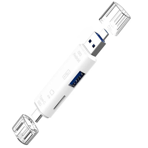 5 in 1 Multifunction Usb 2.0 Type C/Usb /Micro Usb/Tf/SD Adapter