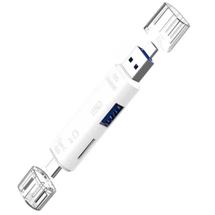 5 in 1 Multifunction Usb 2.0 Type C/Usb /Micro Usb/Tf/SD Adapter