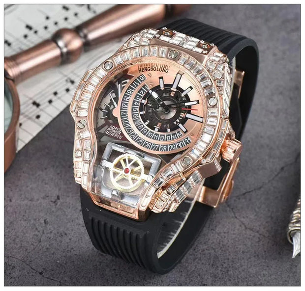 2025 New, Quartz Watch, Square Watch Fashion Business Large Dial Men's Watch