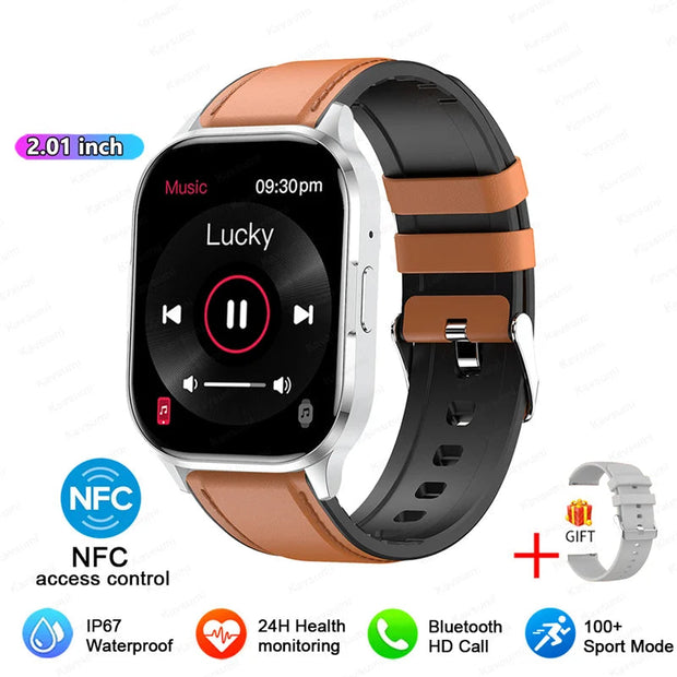 Women AMOLED Screen Bluetooth Call  NFC Sport Watch