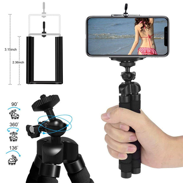 Gopro Hero 11 10 9 8 7 Black MAX Flexible Mini Octopus Tripod Accessories