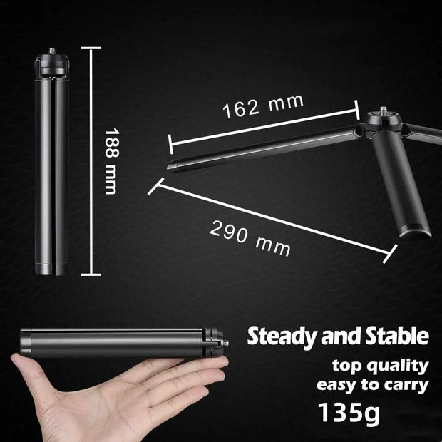 New Aluminum Alloy Metal Mini Tripod Stand