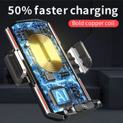Magnetic Car Phone Holder 66W Wireless Fast Charger